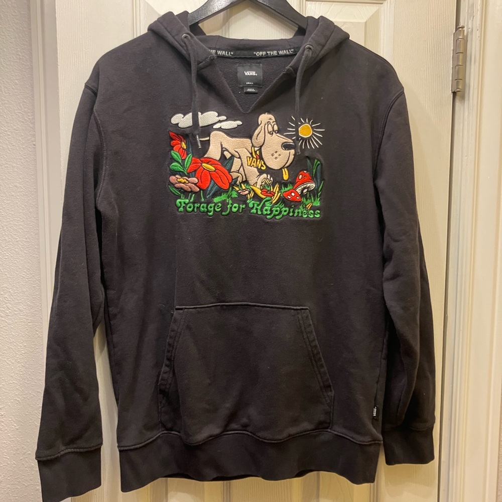 Vans forage for happiness embroidered sweatshirt